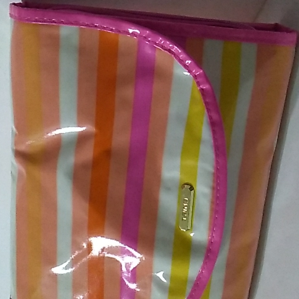 Trina cosmetic bag pink Striped